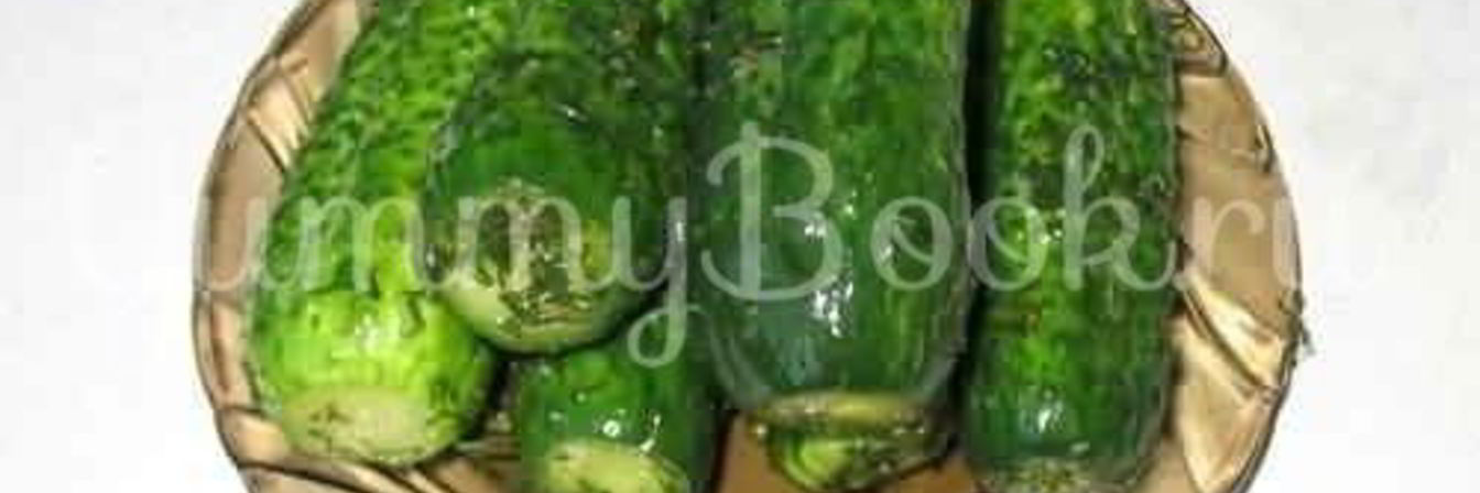 Малосольные огурчики без рассола