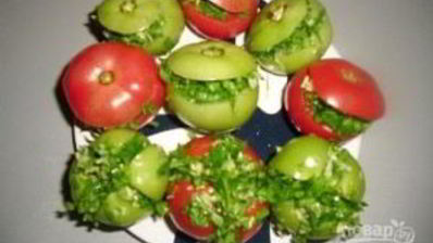 малосольные помидоры по-армянски с чесноком