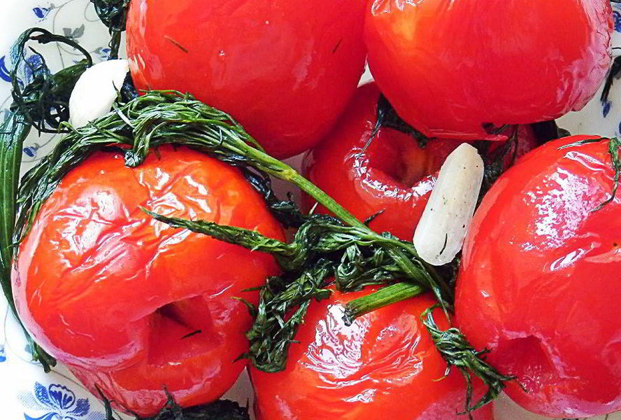 Малосольные помидоры в пакете