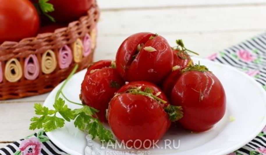 Рецепт малосольных помидоров