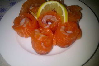 Слабосоленая семга