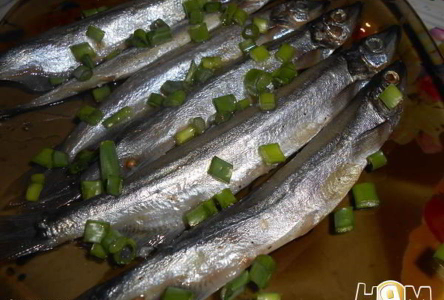 Соленая мойва по-домашнему