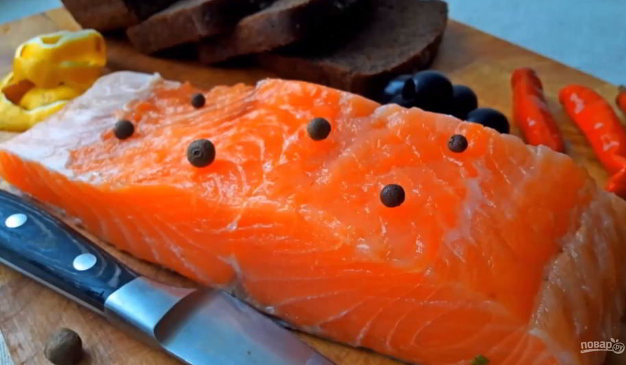 Рецепт соленой семги