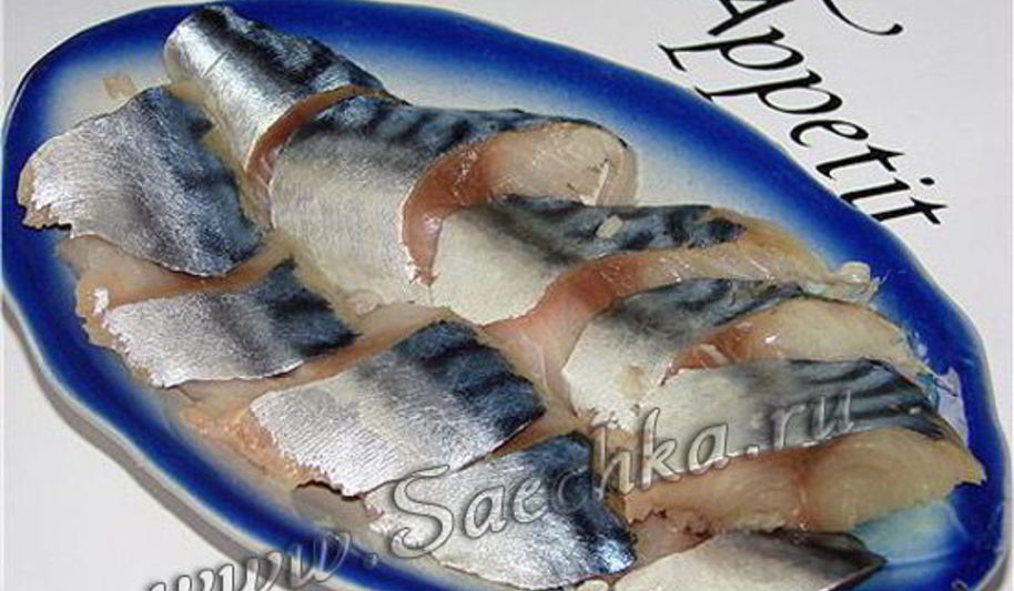 Рецепт соленой скумбрии