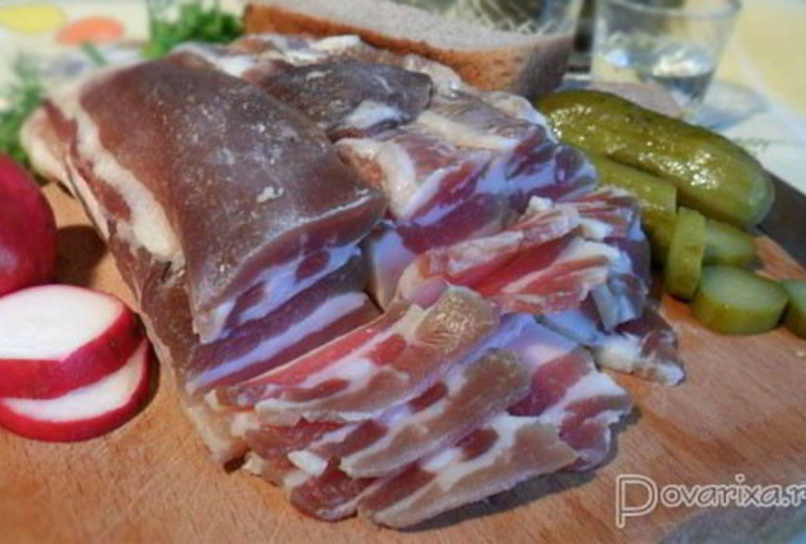 Соленое сало и грудинка