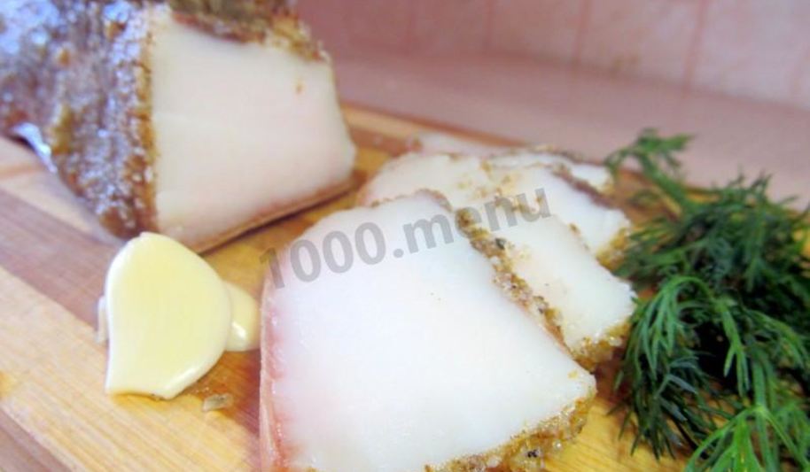 Рецепт соленого сала с перцем и чесноком