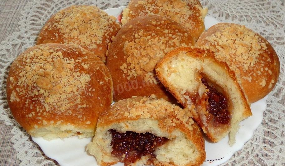 Рецепт булочек с вареньем дрожжевые