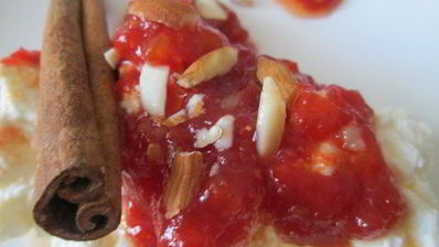 быстрый конфитюр из помидоров с миндалем