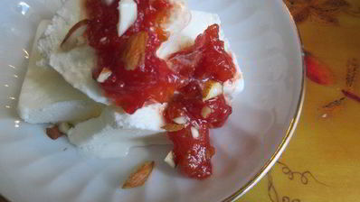 быстрый конфитюр из помидоров с миндалем