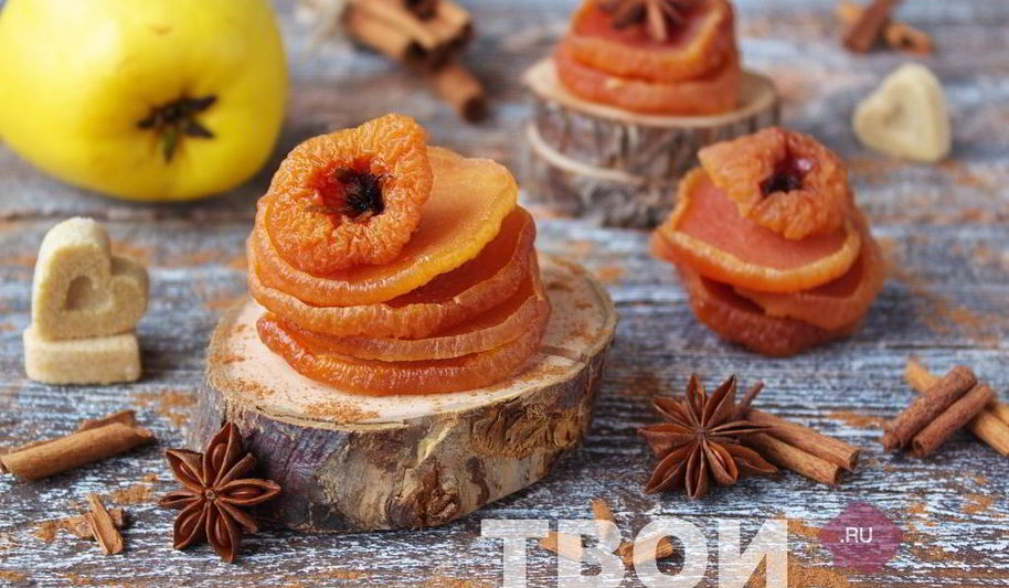 Рецепт цукатов из айвы