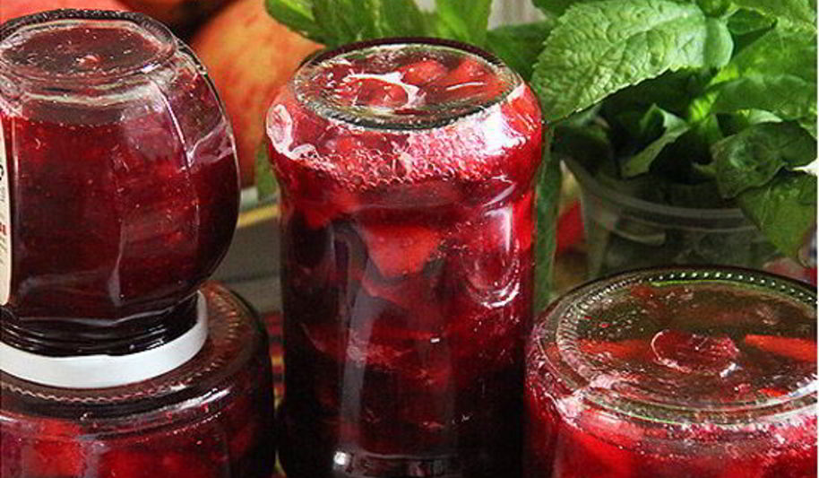 Рецепт варенья пятиминутка из брусники и яблок