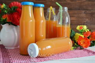 Яблочно-морковный сок на зиму через соковыжималку