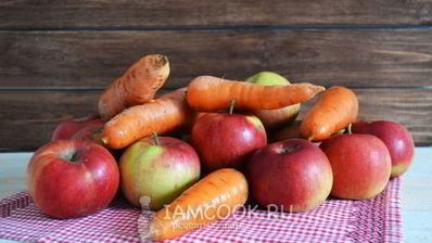 яблочно-морковный сок на зиму через соковыжималку