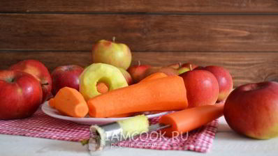 яблочно-морковный сок на зиму через соковыжималку