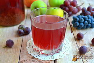 Яблочно-виноградный сок на зиму