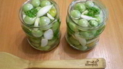 закатка зеленых помидоров на зиму