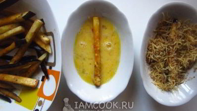 баклажанные палочки в сырном кляре