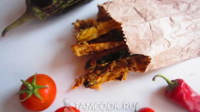 баклажанные палочки в сырном кляре