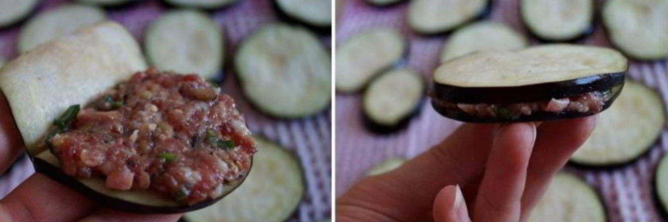 Баклажаны с мясом в кляре