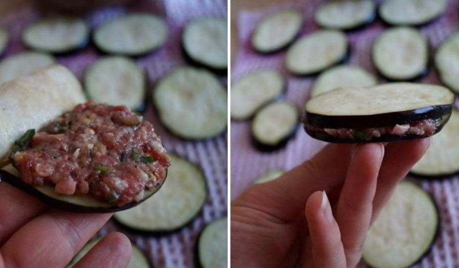 Рецепт баклажанов с мясом в кляре