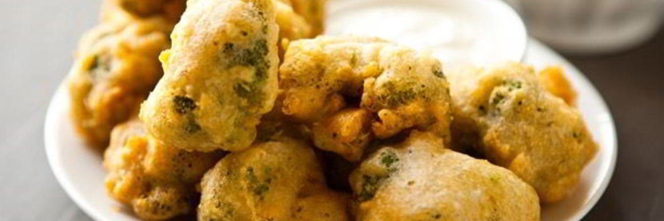 Брокколи в кляре на сковороде