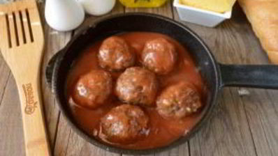 бургер с фрикадельками