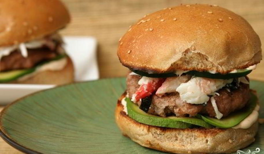 Рецепт бургеров с говядиной и крабовым мясом