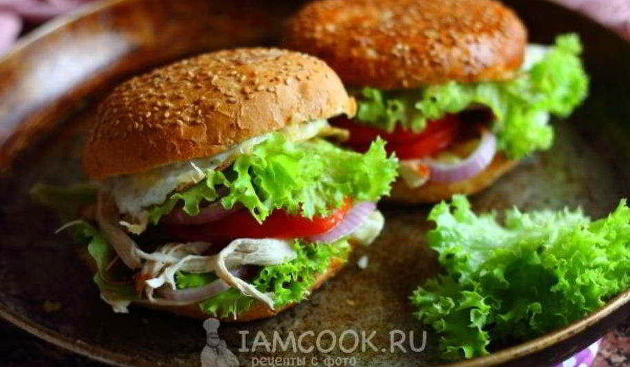 Рецепт омлета-бургера
