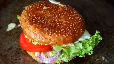 омлет-бургер