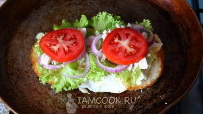 омлет-бургер