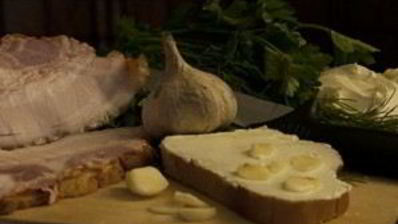 бутерброд с грудинкой