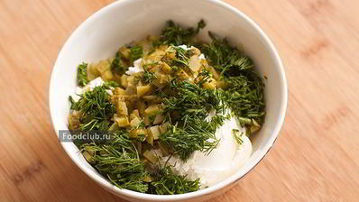 бутерброд с творожным сыром