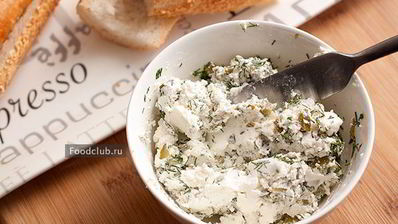 бутерброд с творожным сыром