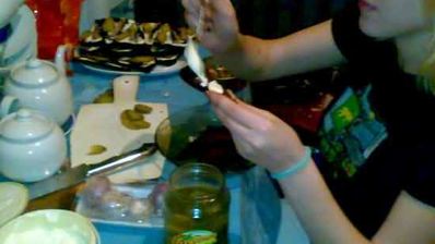 бутербродики со шпротами