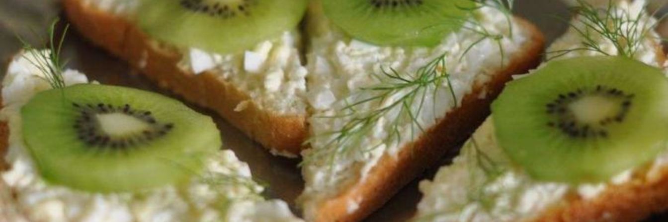 Бутерброды с киви на День рождения