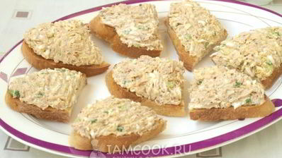 бутерброды с консервированным тунцом