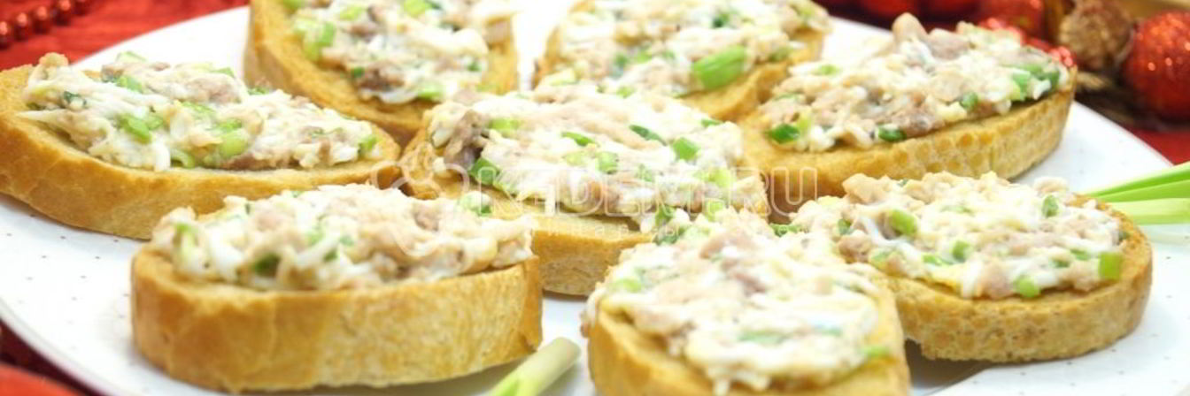 Бутерброды с печенью трески