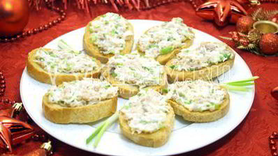 бутерброды с печенью трески