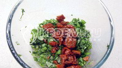 бутерброды с зеленью и творожным сыром