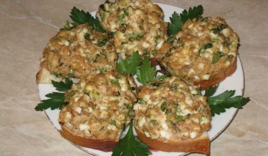 Рецепт еврейских бутербродов