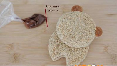 оригинальный бутерброд для детей