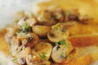 Простой бутерброд с грибами