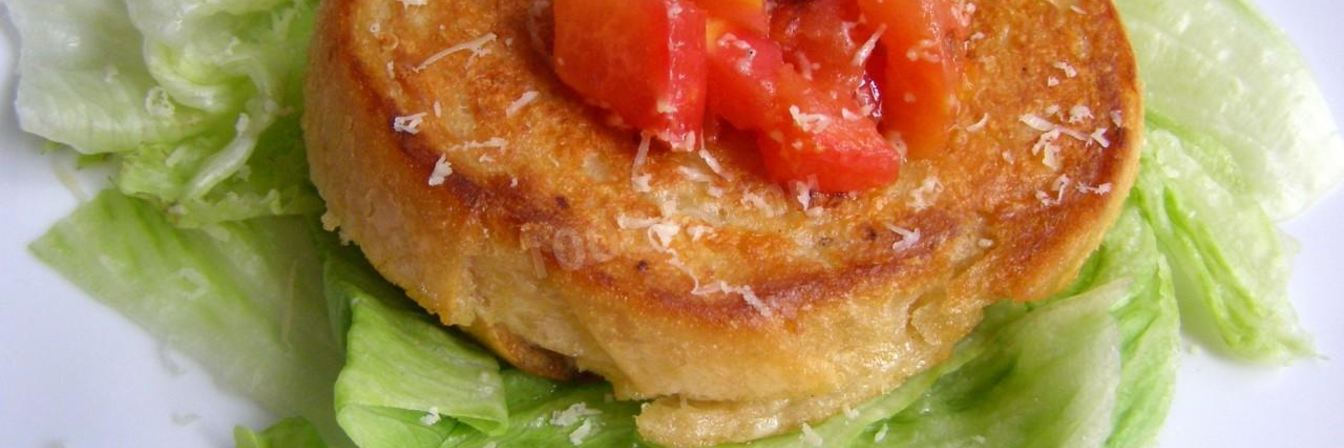 Жареные бутерброды с помидорами и сыром