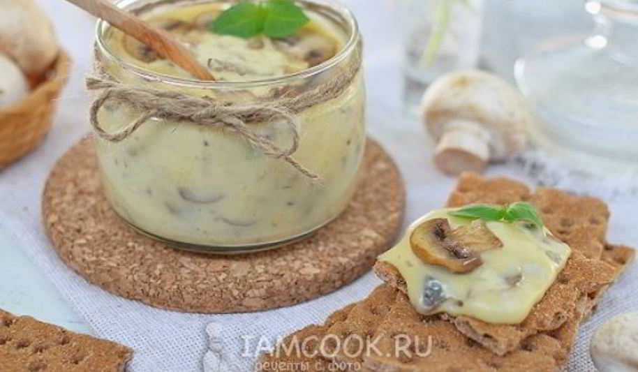 Рецепт домашнего плавленного сыра с грибами