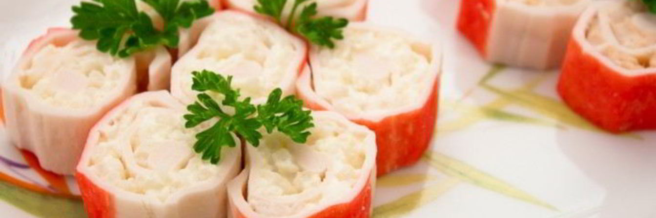 Фаршированные крабовые палочки