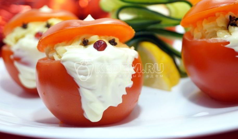 Рецепт фаршированных помидоров дед морозы