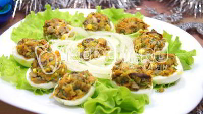 яйца фаршированные грибами