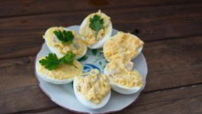 яйца, фаршированные сельдью