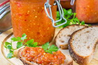 Баклажанно-перечная икра