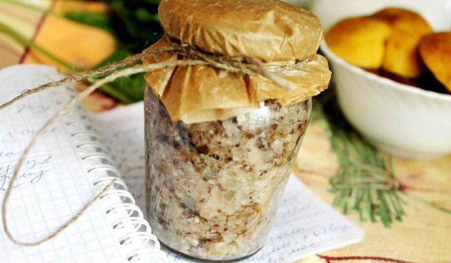 Рецепт грибной икры из маслят